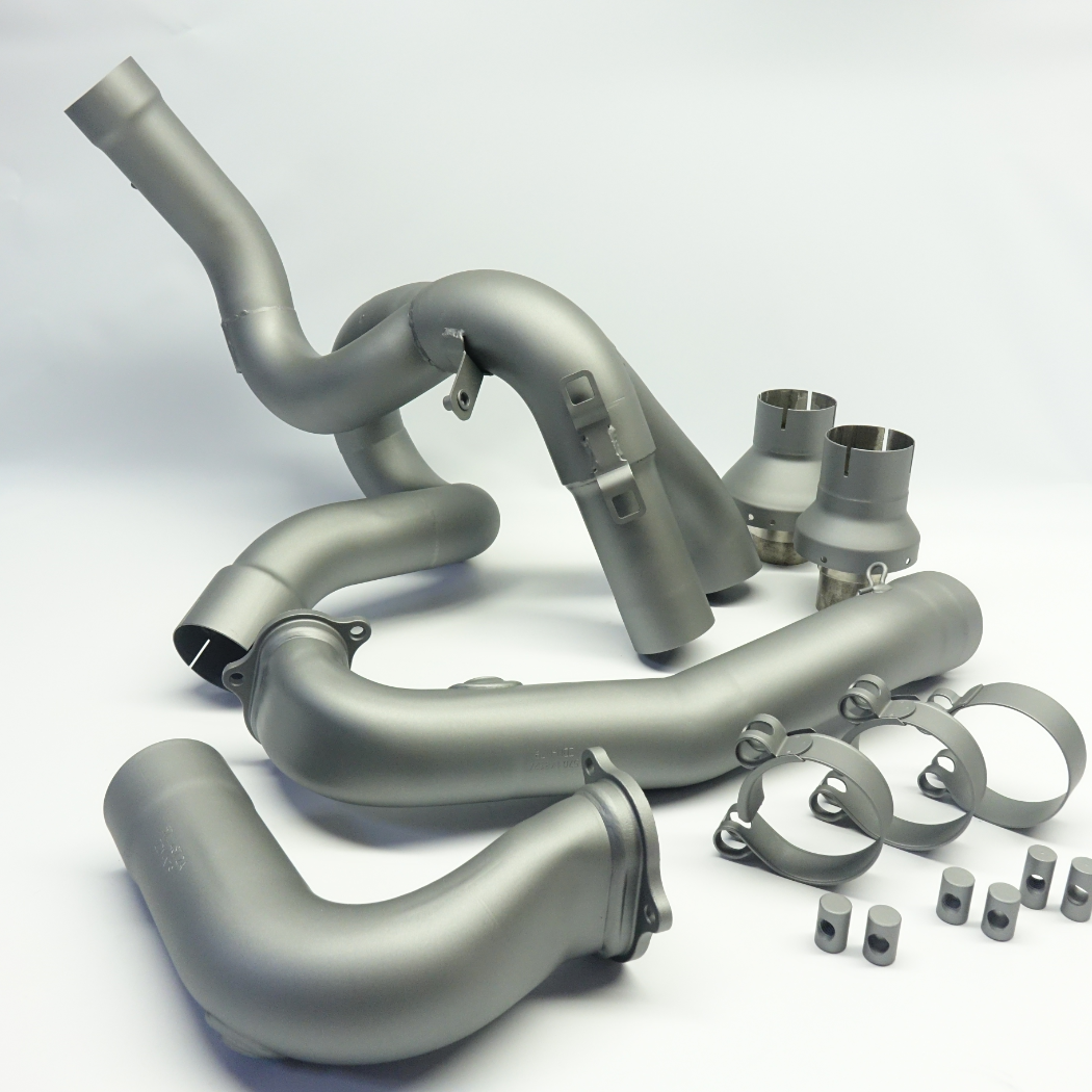 Krümmer beschichtet mit Glacier Forge Ducati Multistrada Auspuffkrümmer beschichtet mit der 1000°C beständigen Cerakote Beschichtung